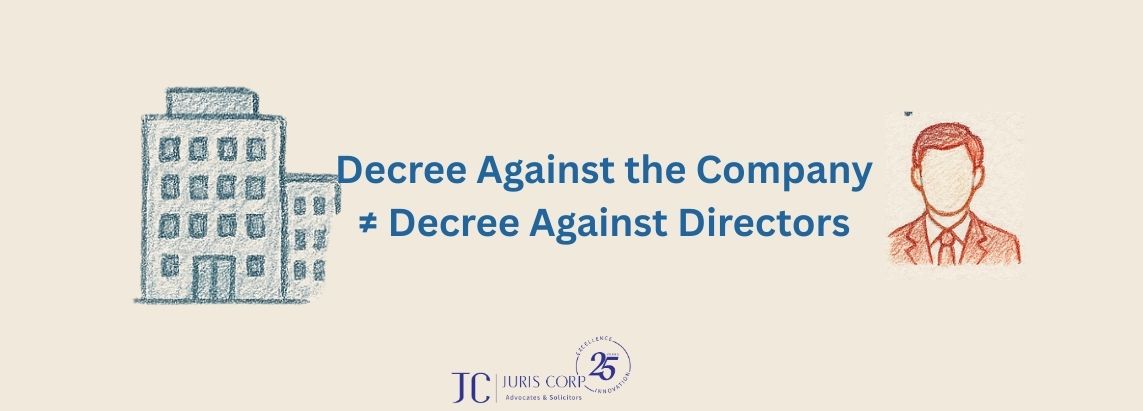 Decree Against the Company ≠ Decree Against Directors
