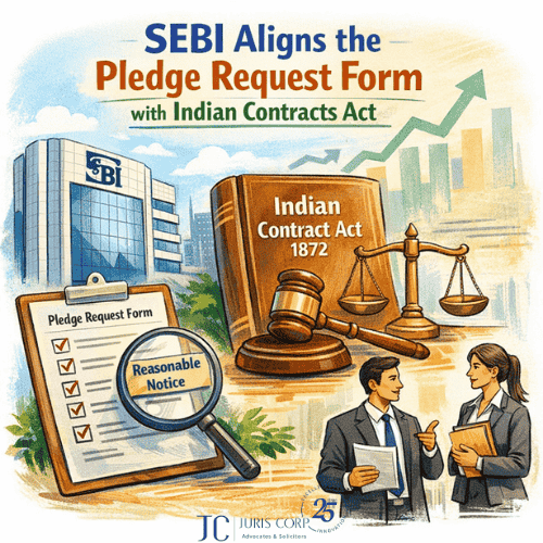 SEBI aligns the pledge request form with Indian Contracts Act