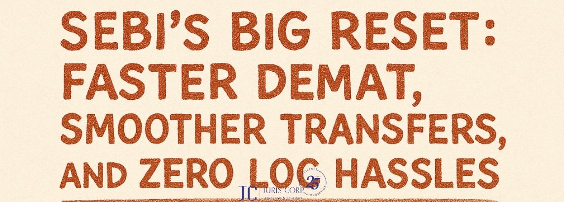 SEBI’s Big Reset Faster Demat, Smoother Transfers, and Zero LOC Hassles