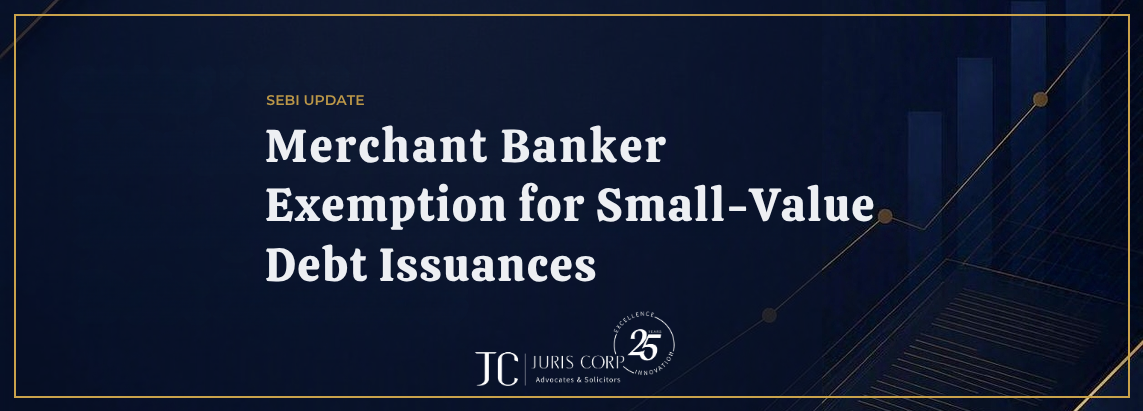 Merchant Banker exemption for small-value debt issuances