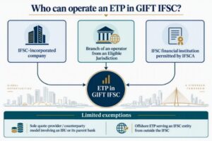 Who can operate an ETP in Gift IFSC